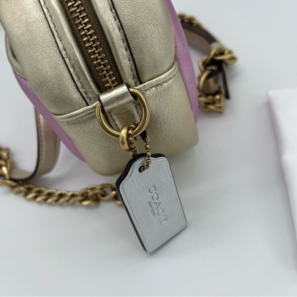 Coach quilted colorblock metallic multi camera bag and matching wallet - Picture 6 of 16